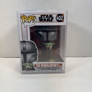 Funko Pop! Star Wars Mandalorian with The Child #402-Head + Soft Protector